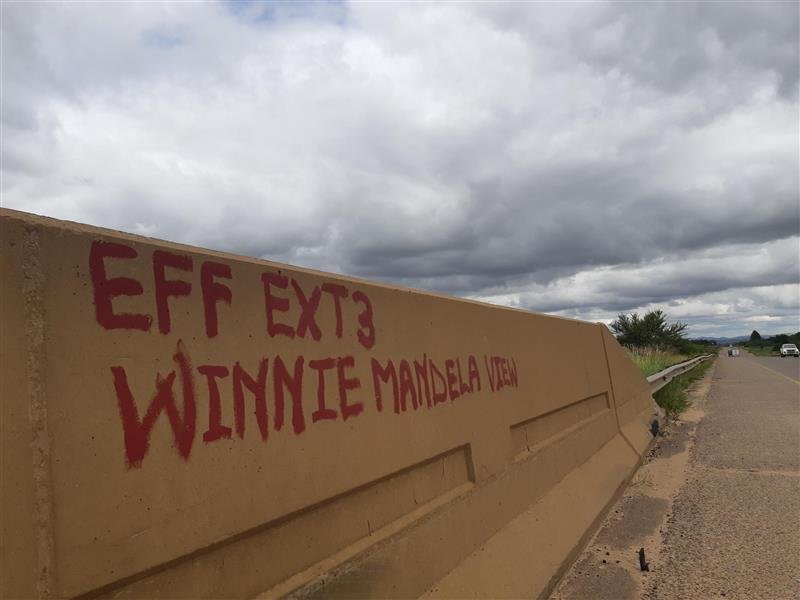 "EFF Winnie Mandela View Extension 3", in the Boschkop area near Pretoria.